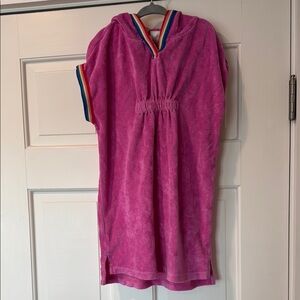 Hanna Andersson Pink Hooded Towel Dress